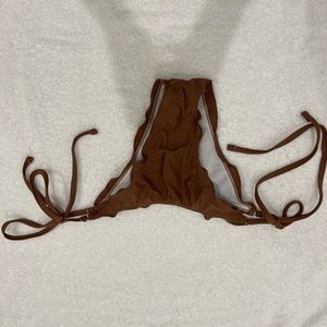 Brown cheeky swimsuit bottoms